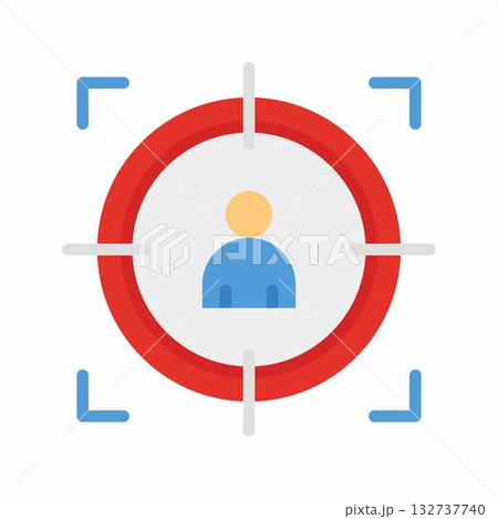 Target Persona icon vector image. Suitable for mobile apps, web apps and print media. Target Persona icon vector image. Suitable for mobile apps, web apps and print media. 132737740