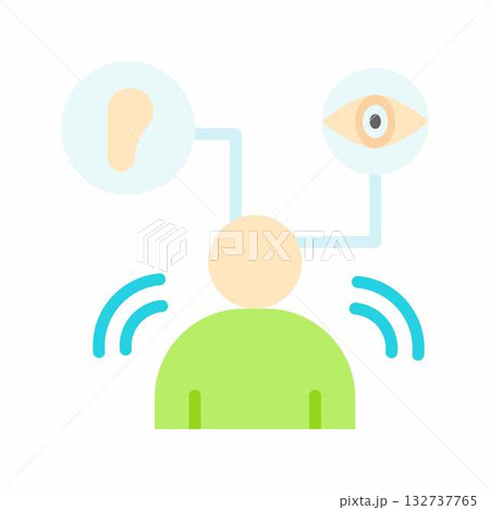 Sensory-Friendly Icon icon vector image. Suitable for mobile apps, web apps and print media. Sensory-Friendly Icon icon vector image. Suitable for mobile apps, web apps and print media. 132737765