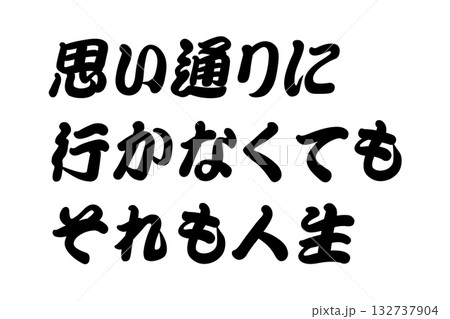 【教訓素材】「思い通りに行かなくてもそれも人生」 132737904