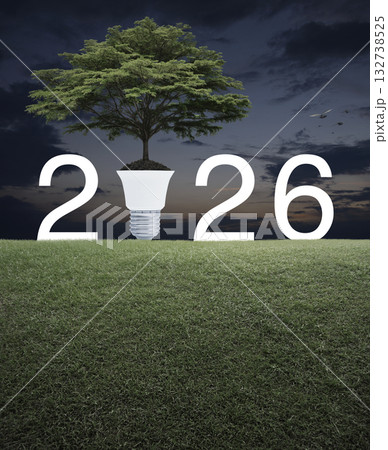 Happy new year 2026 ecological cover concept 132738525