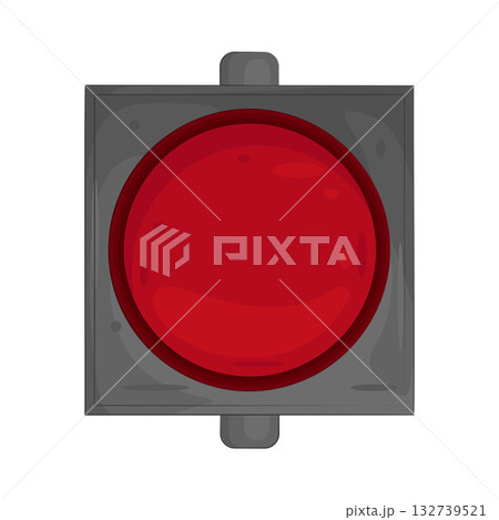 Illustration of red traffic light Illustration of red traffic light 132739521