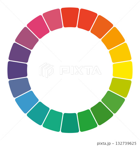 マンセル色相環 132739625