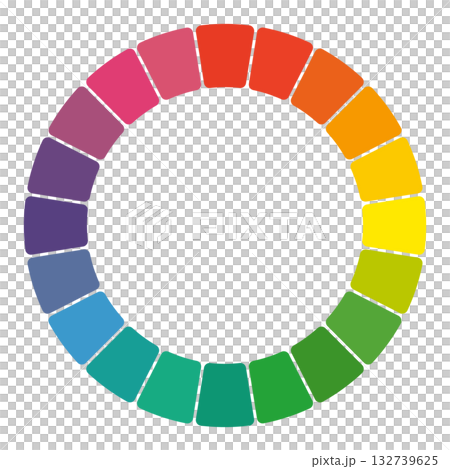マンセル色相環 132739625