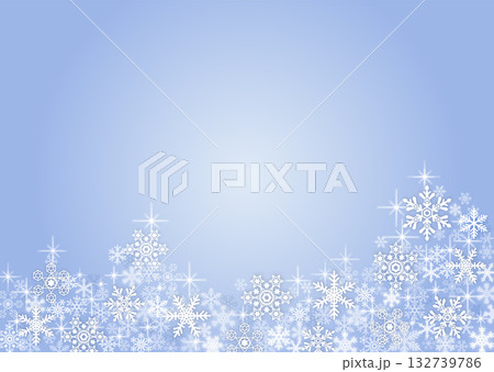 雪の結晶背景素材 雪の結晶背景素材 132739786