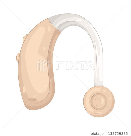 Illustration of hearing aid 132739886