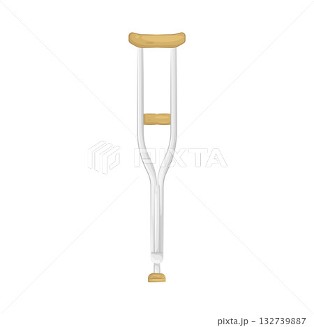 Illustration of crutches Illustration of crutches 132739887