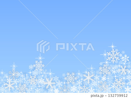 雪の結晶背景素材 雪の結晶背景素材 132739912