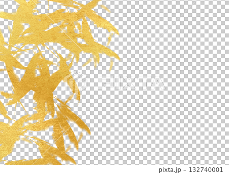 Gold leaf brush art Gold leaf brush art 132740001