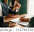 Real estate contract sign. 132740130