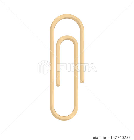 Illustration of paper clip 132740288