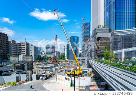 【東京都】再開発が進む高輪ゲートウェイシティ周辺 132740459