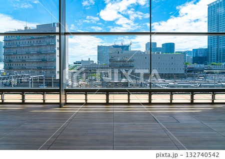 【東京都】高輪ゲートウェイ駅から見える景色 【東京都】高輪ゲートウェイ駅から見える景色 132740542