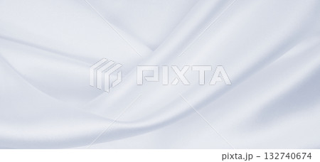 Smooth elegant grey silk or satin luxury cloth as wedding background. Luxurious background design 132740674