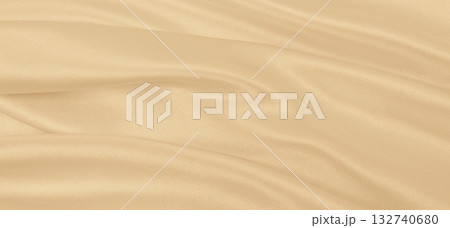 Smooth elegant golden silk or satin luxury cloth texture as wedding background. Luxurious background design. In Sepia toned. Retro style 132740680