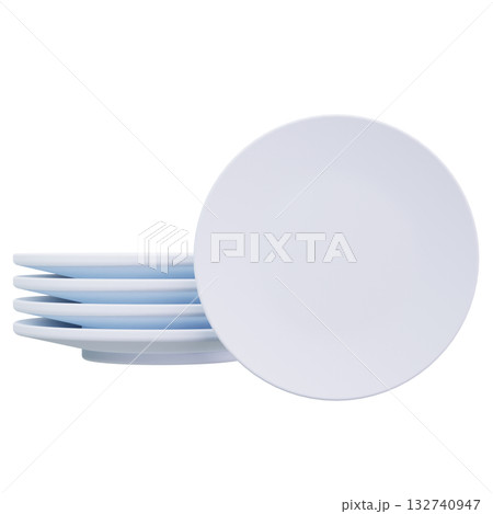 Stacked Ceramic Plates 132740947