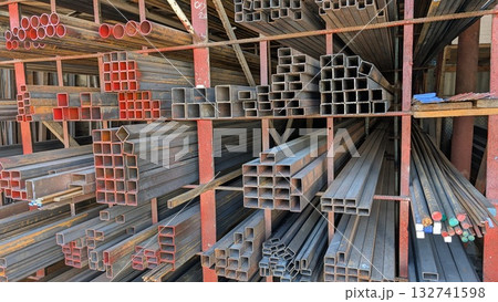 Steel Stock Inventory Management in Warehouse Storage Racks for Efficient Organization Steel Stock Inventory Management in Warehouse Storage Racks for Efficient Organization 132741598