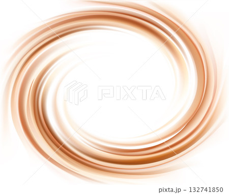 Vector background of swirling creamy texture 132741850