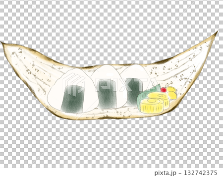 竹皮包裹的飯糰插圖 竹皮包裹的飯糰插圖 132742375