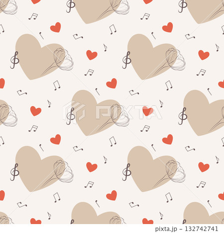 romantic seamless pattern romantic seamless pattern 132742741