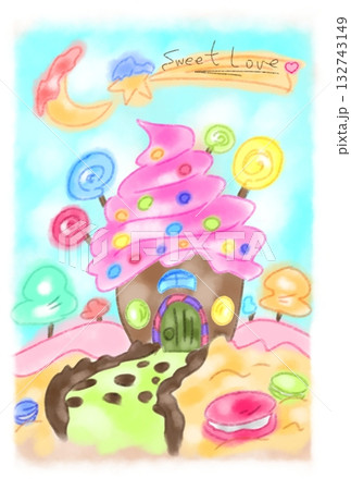 メルヘンなお菓子の家 132743149