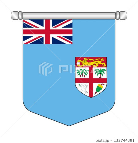 Equatorial Fiji National Banner Symbol Hanging 132744391