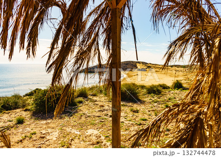 Beach sea shore. Coast in Murcia Spain. Beach sea shore. Coast in Murcia Spain. 132744478