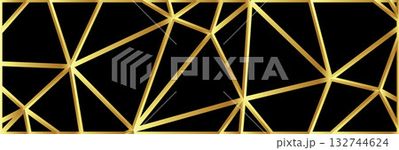 Abstract black and gold charismas and black Friday banner background with golden lines and shapes geometric style. Empty vip royal christmas horizontal banner, poster and backdrop design template. Abstract black and gold charismas and black Friday banner background with golden lines and shapes geometric style. Empty vip royal christmas horizontal banner, poster and backdrop design template. 132744624