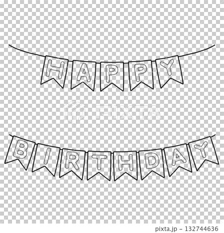 ガーランドのイラスト 132744636