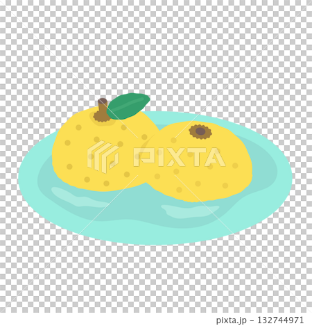 お風呂 冬至 柚子 イラスト お風呂 冬至 柚子 イラスト 132744971