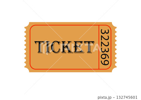 One single orange ticket movie or concert 132745601