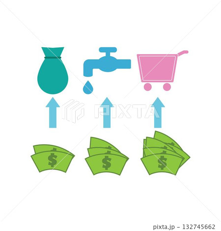 Budget Plan Vector, Icon Or Logo Sign Symbol design 132745662