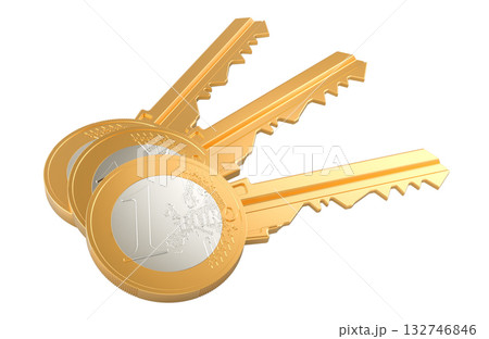 Financial key to opportunities, concept. 3D rendering Financial key to opportunities, concept. 3D rendering 132746846