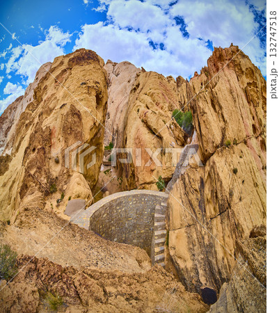 Whitney Pocket Cistern and Sandstone Cliffs in Gold Butte National Monument Nevada 132747518