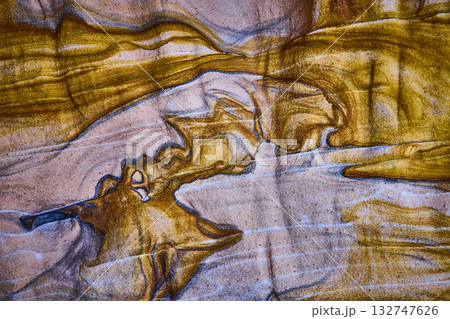 Abstract Sandstone Texture with Swirling Layers and Earth Tones Abstract Sandstone Texture with Swirling Layers and Earth Tones 132747626