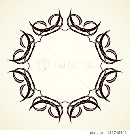Vignette. Vector drawing 132748543