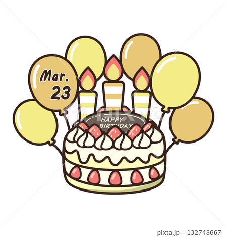誕生日ケーキ　 132748667