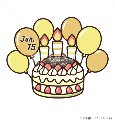 誕生日ケーキ　 132748855