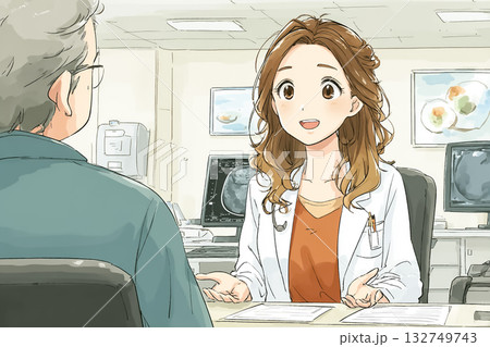 美優シリーズ：美優先生のMRI結果説明シーン 132749743