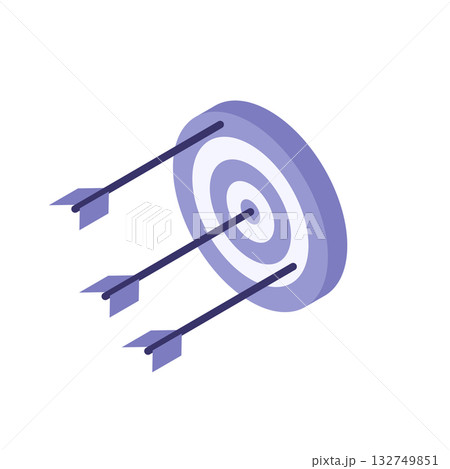 Success or failure concept. Arrows missed...のイラスト素材 [132749851] - PIXTA