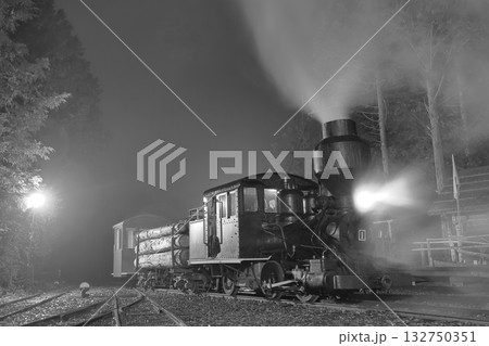 赤沢森林鉄道のボールドウィン蒸気機関車 132750351