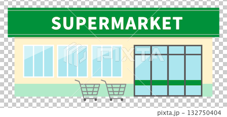 Supermarket illustration 132750404