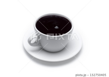 White cup of hot chocolate White cup of hot chocolate 132750405