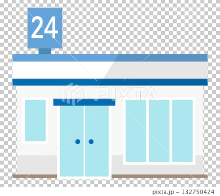 コンビニのイラスト 132750424
