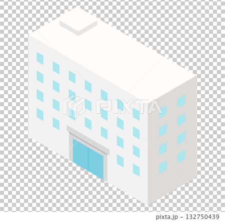 オフィスビルのイラスト オフィスビルのイラスト 132750439
