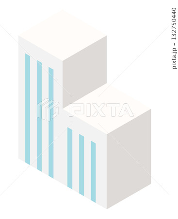 オフィスビルのイラスト オフィスビルのイラスト 132750440