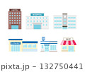 様々な建物のイラスト 132750441