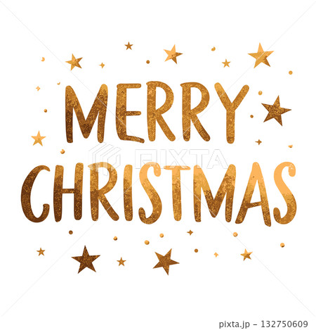 merry christmas festive text isolated vector illustration 132750609