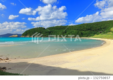 【長崎県】日本一美しい高浜海水浴場(五島列島の福江島) 【長崎県】日本一美しい高浜海水浴場(五島列島の福江島) 132750657