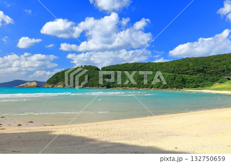 【長崎県】日本一美しい高浜海水浴場（五島列島の福江島） 132750659