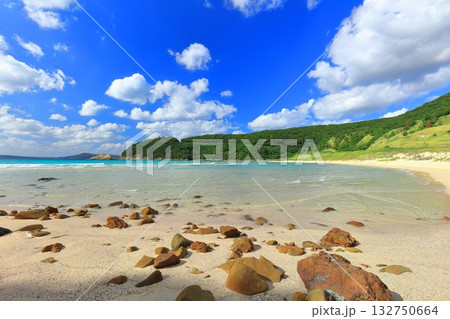 【長崎県】日本一美しい高浜海水浴場(五島列島の福江島) 【長崎県】日本一美しい高浜海水浴場(五島列島の福江島) 132750664